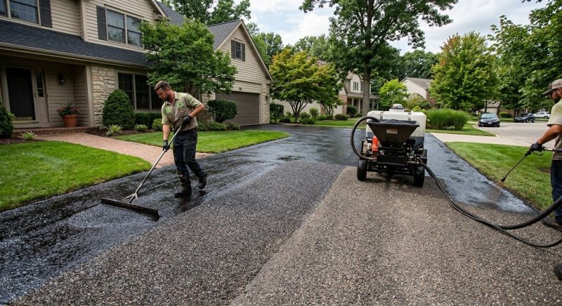 Residential Driveway Sealcoating in Greenville, SC
