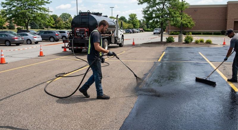 Church Parking Lot Sealcoating in Denver, CO