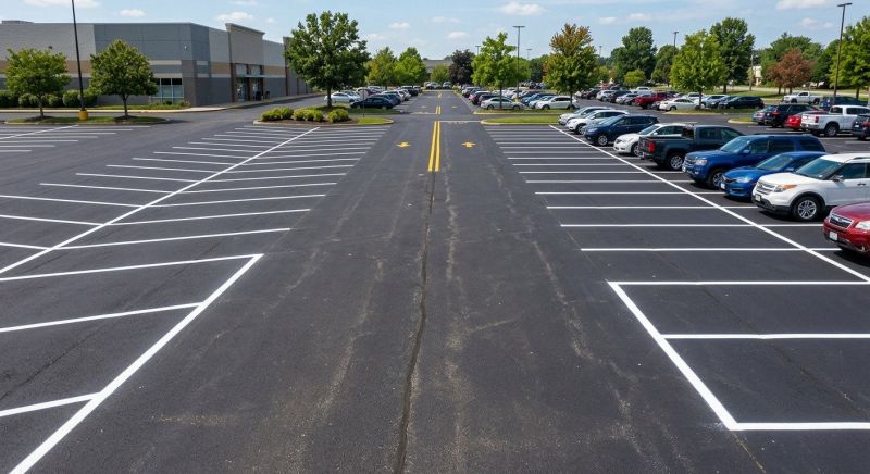 Commercial Asphalt Painting in Suwanee, GA