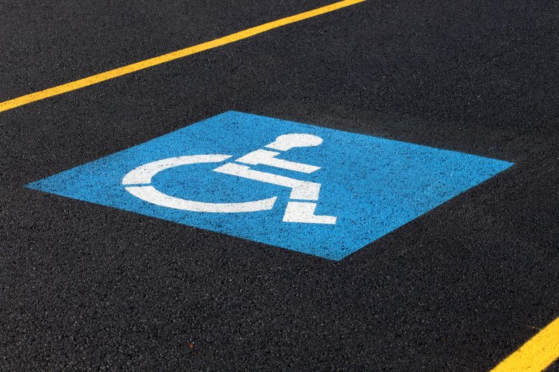 Disability Parking Marking in Roswell, GA